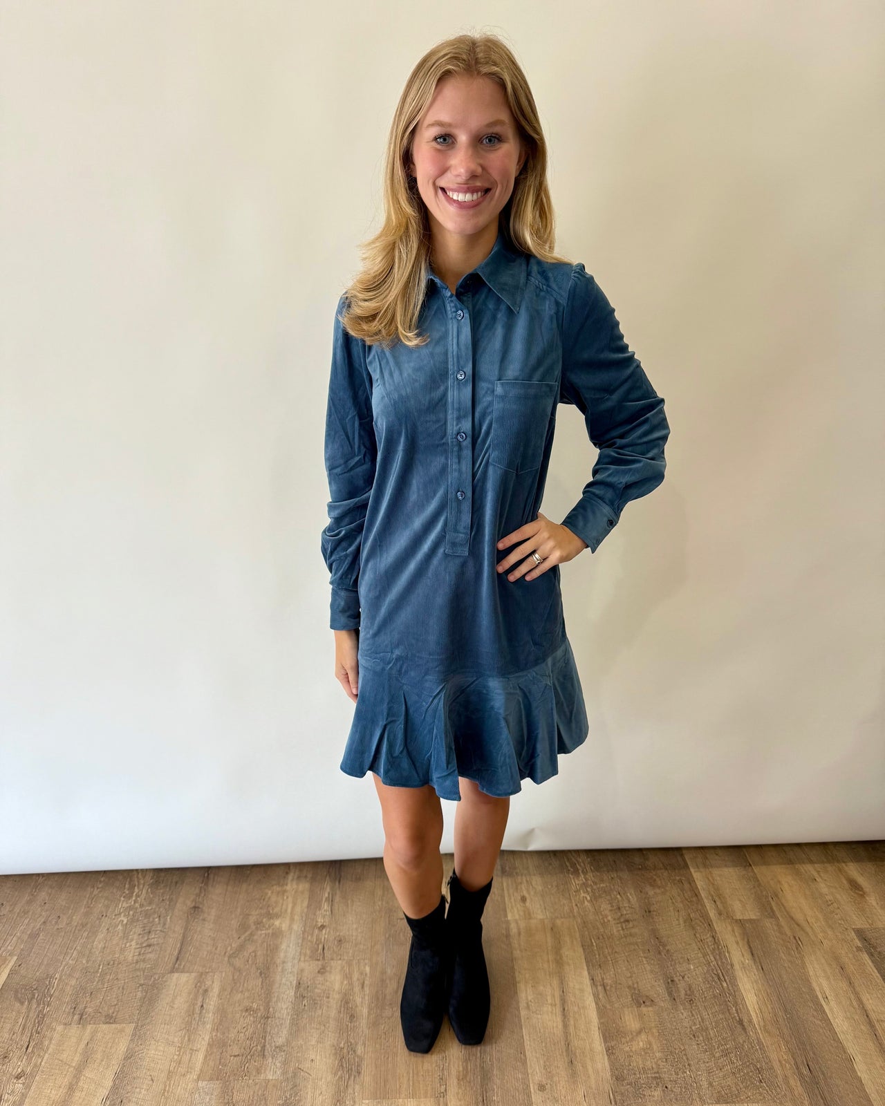 Emily Corduroy Mini Dress Current Air