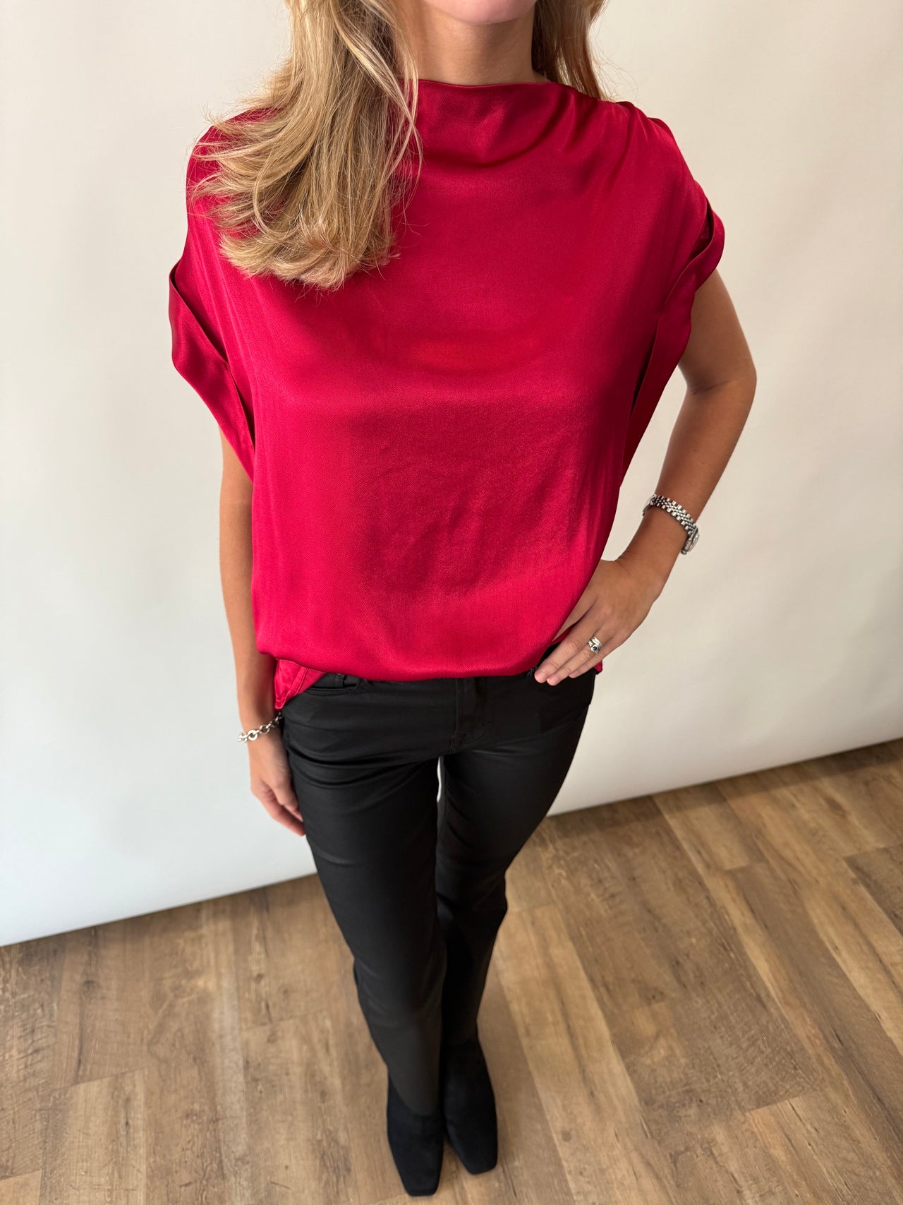 Brady Drape Neck Top Melissa Nepton