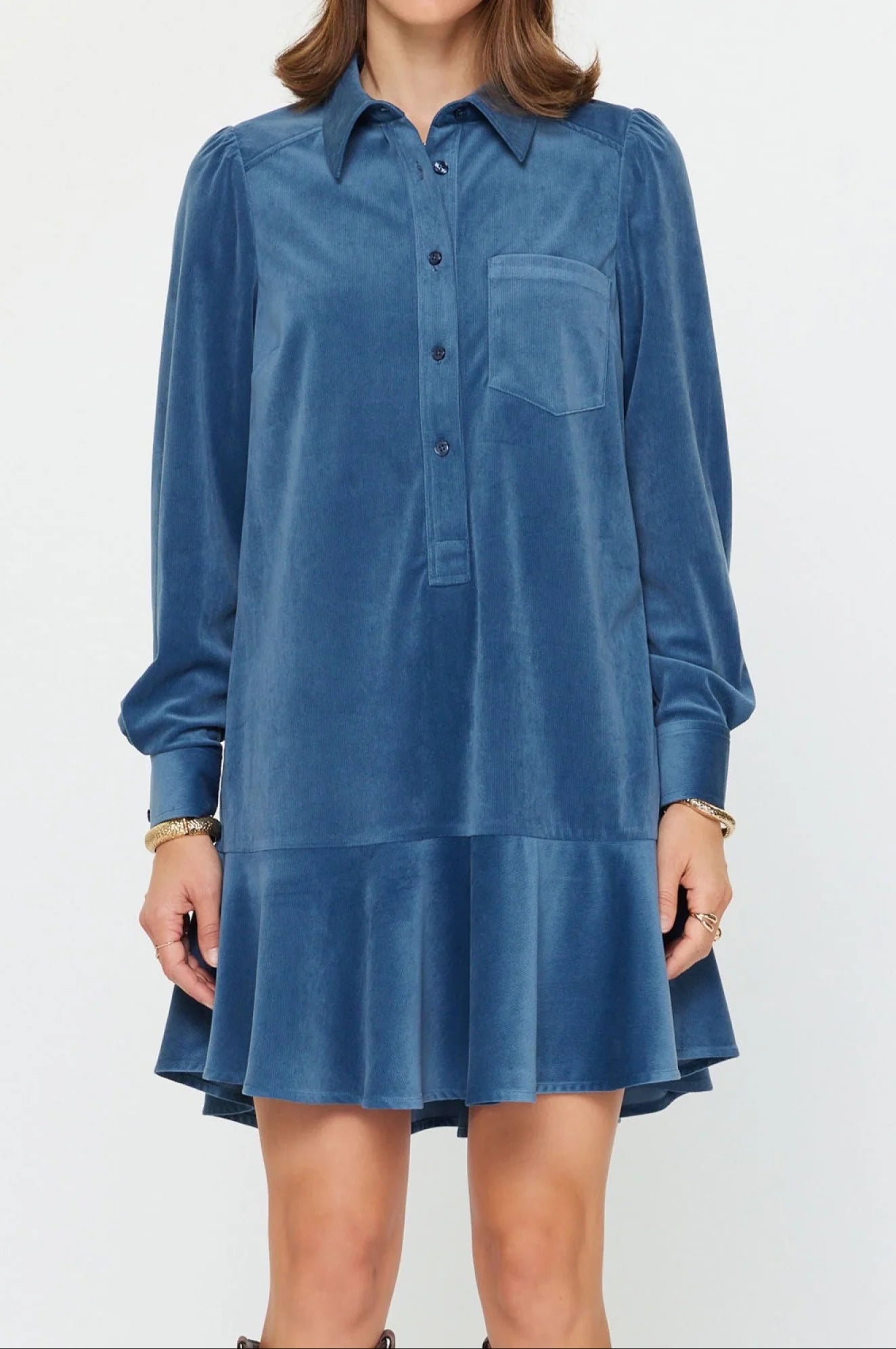 Emily Corduroy Mini Dress Current Air