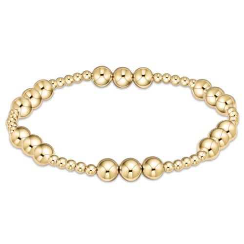 CLASSIC JOY 6MM BEAD BRACELET GOLD