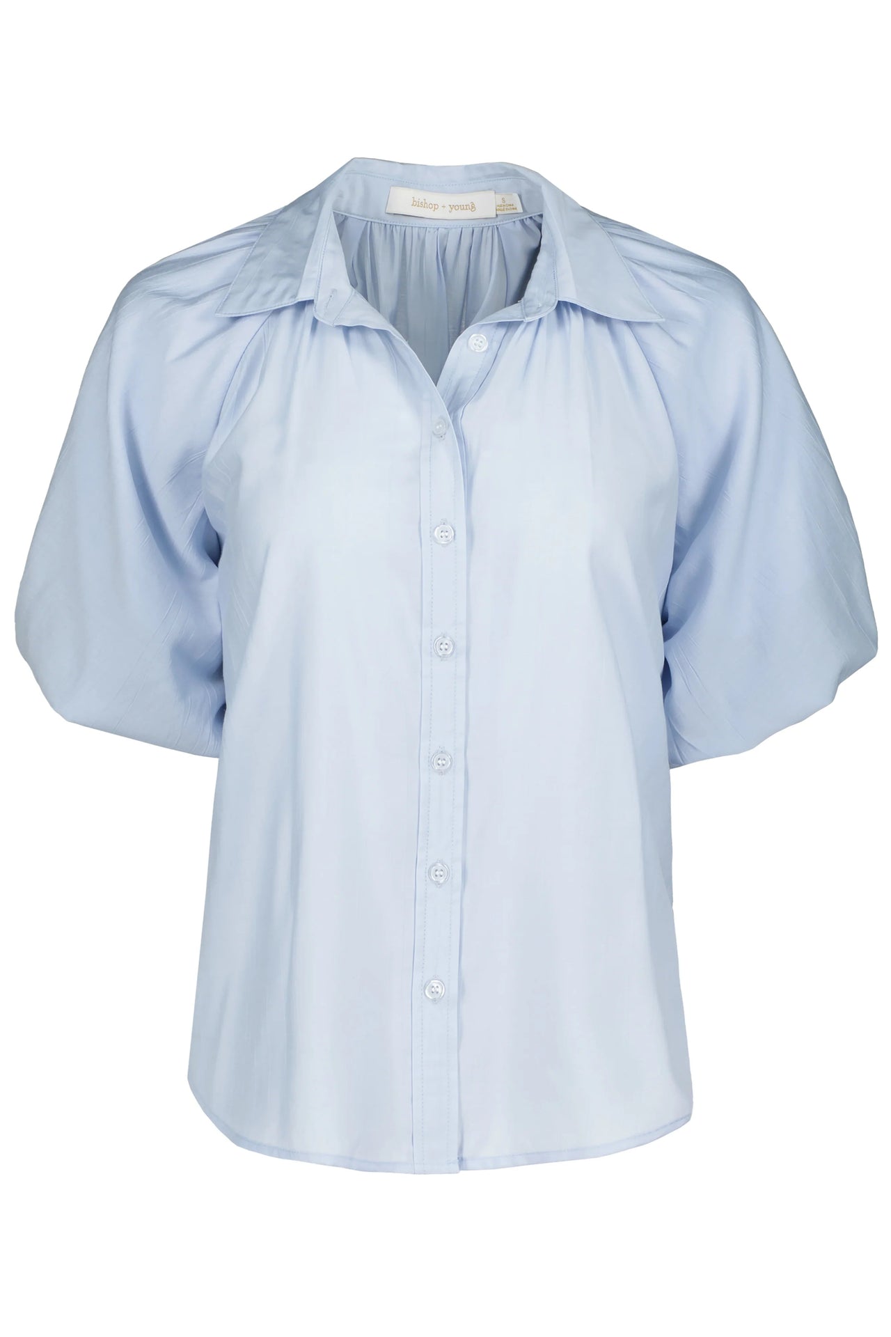 Anise Bubble Sleeve Top Bishop + Young