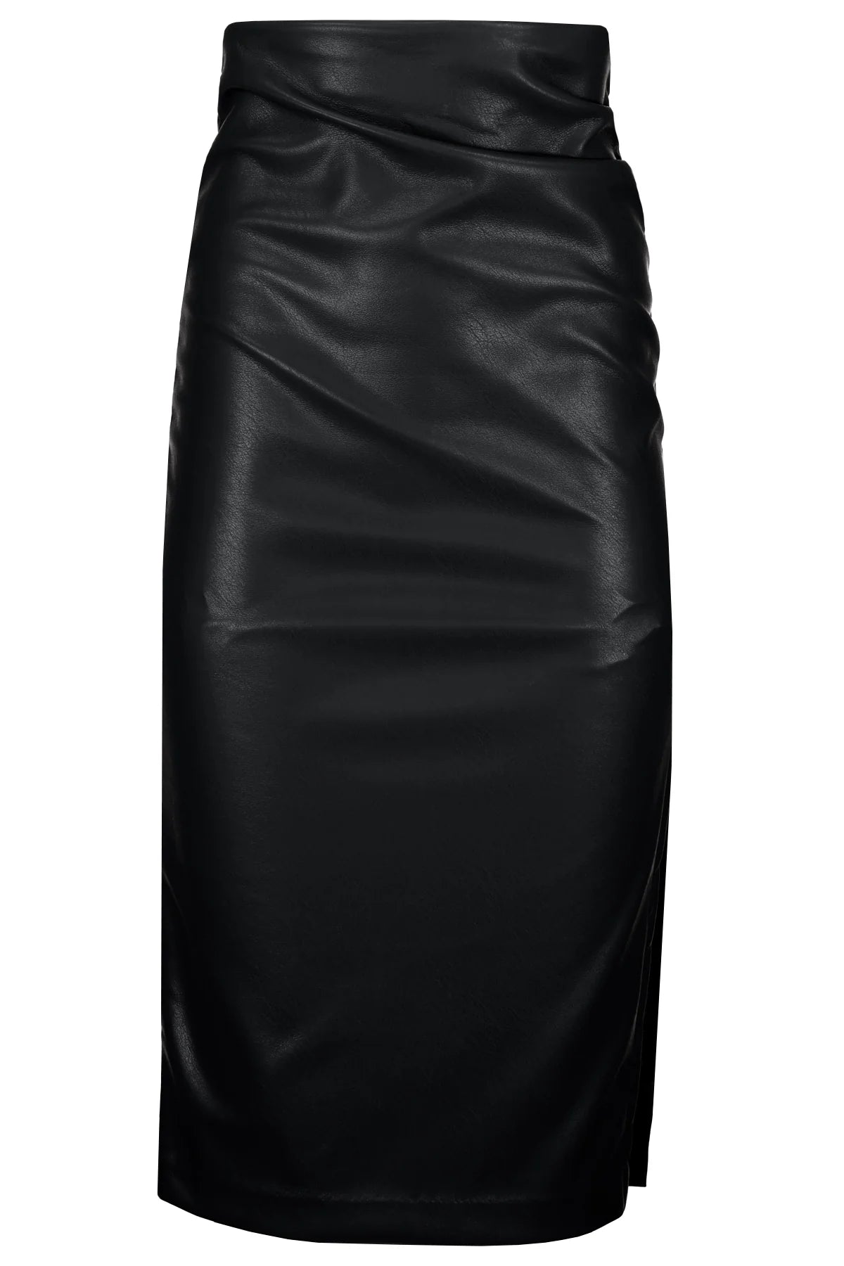 Colette Side Ruched Midi Skirt Bishop + Young
