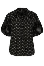 Anise Printed Bubble Sleeve Top Bishop + Young