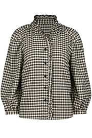 Sisley Plaid Blouse Bishop + Young