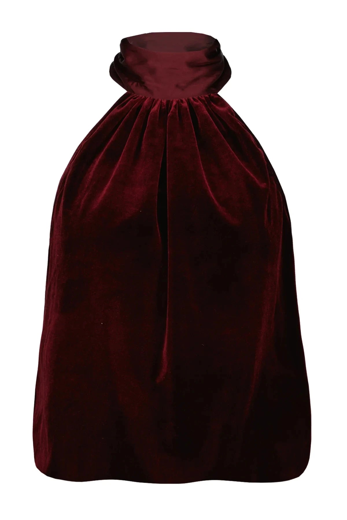 Luxe Velvet Bubble Hem Halter Top Bishop + Young
