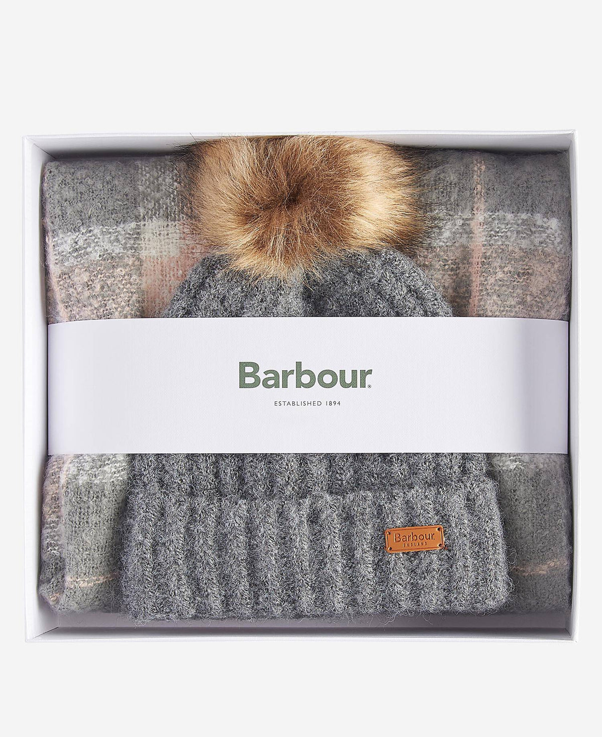Saltburn Beanie & Tartan Scarf Gift Set | Barbour Barbour