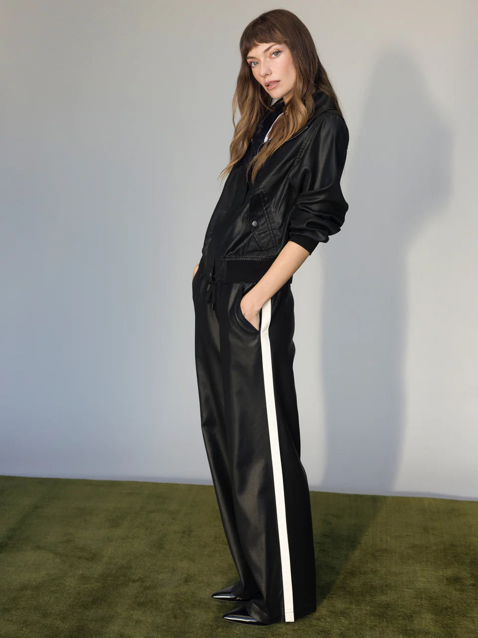 Coated Twill Track Pants Sanctuary