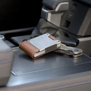 Legacy Wallet in Burnished Oak Full Grain Leather & Satin Gunmetal Proof Wallets