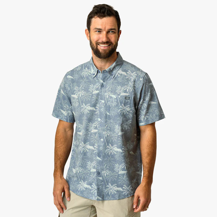 Men's Boatbar Short Sleeve Button Down Shirt | Aftco Aftco
