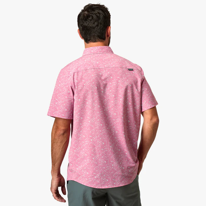 Men's Boatbar Short Sleeve Button Down Shirt | Aftco Aftco