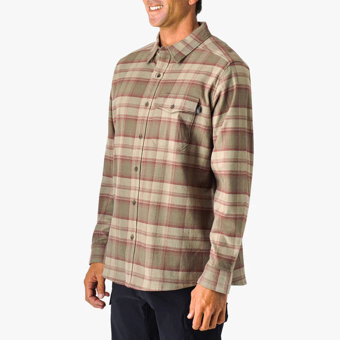 Lager Long Sleeve Flannel Shirt | Aftco Aftco