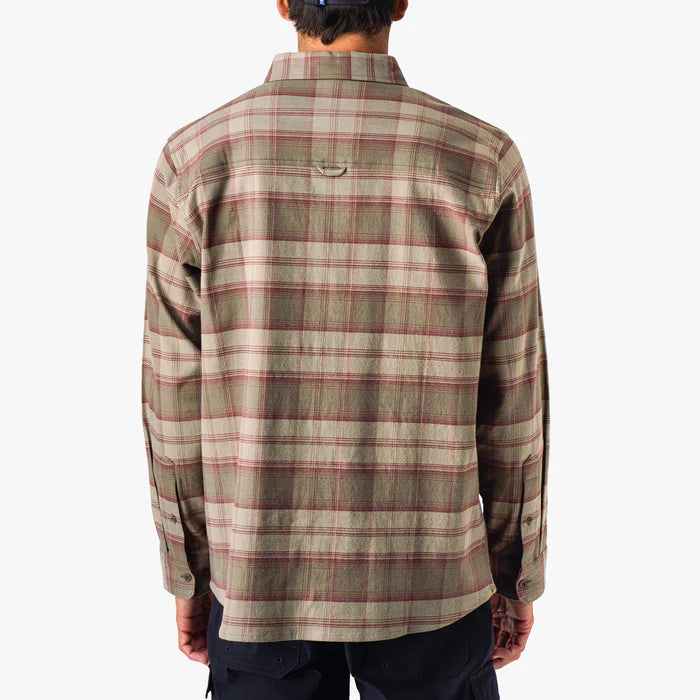 Lager Long Sleeve Flannel Shirt | Aftco Aftco