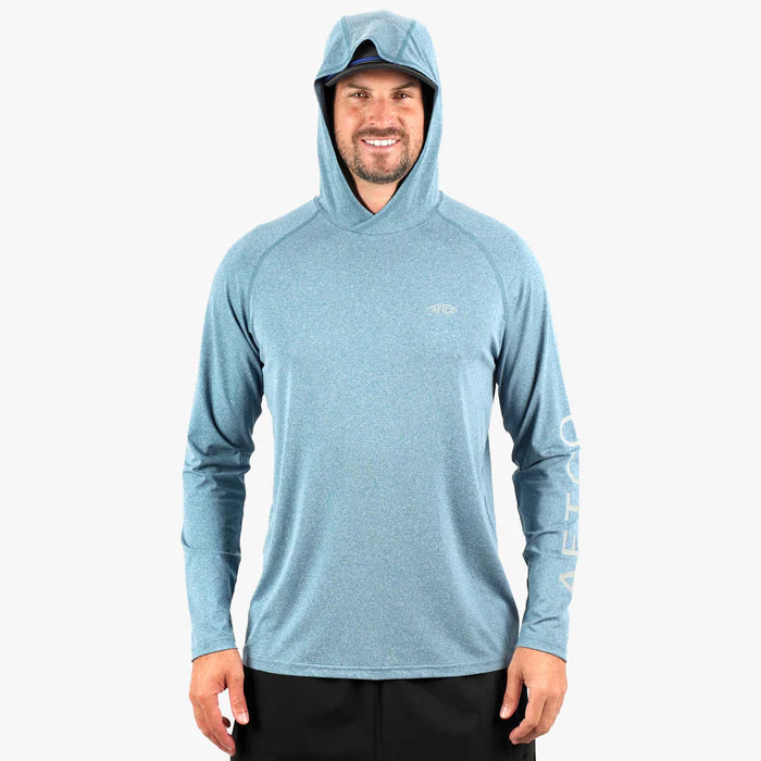 Men's Samurai Sun Protection Hoodie Shirt | Aftco Aftco