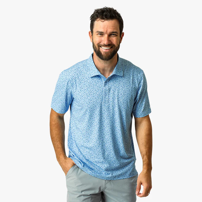 Men's Boatbar Printed Polo | Aftco Aftco