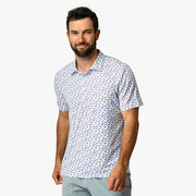 Men's Boatbar Printed Polo | Aftco Aftco
