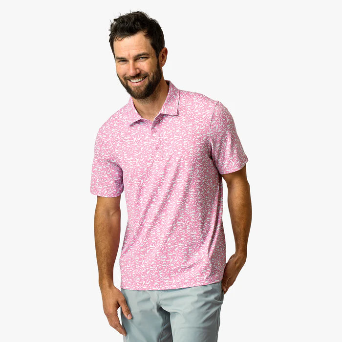 Men's Boatbar Printed Polo | Aftco Aftco