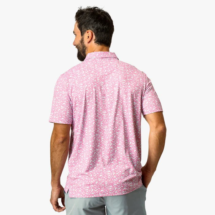 Men's Boatbar Printed Polo | Aftco Aftco