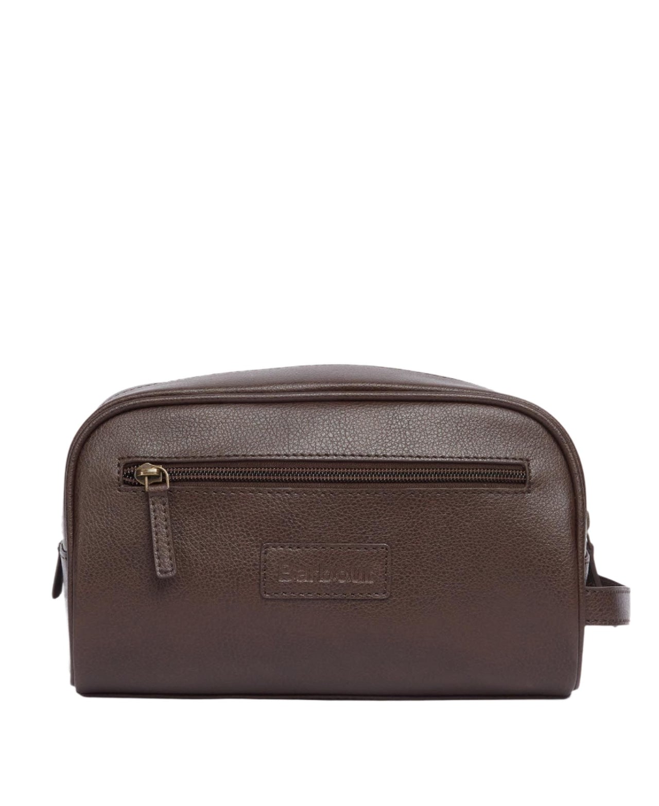 Tartan Leather Washbag