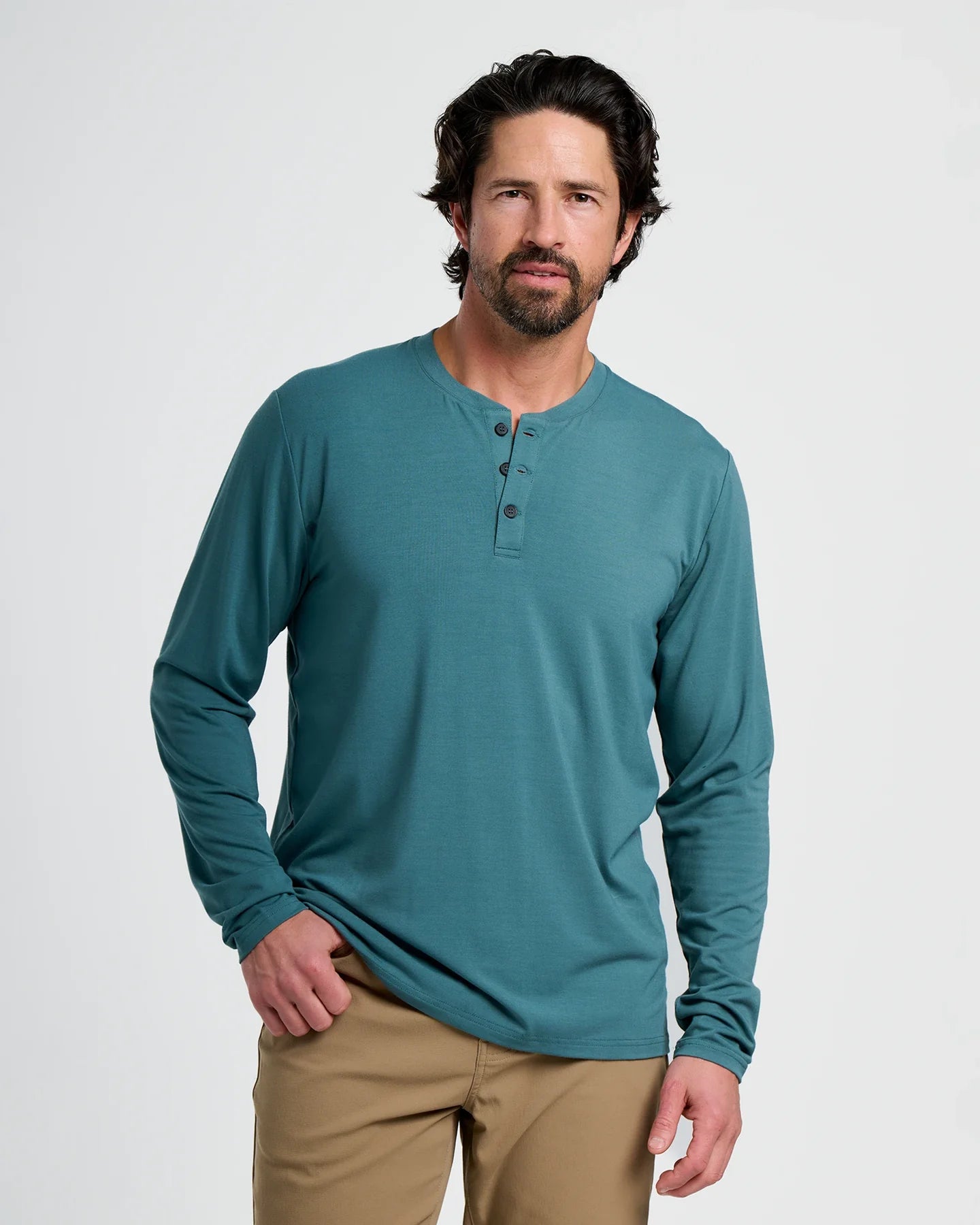 Men's Bamboo Flex Long Sleeve Henley | Free Fly Free Fly
