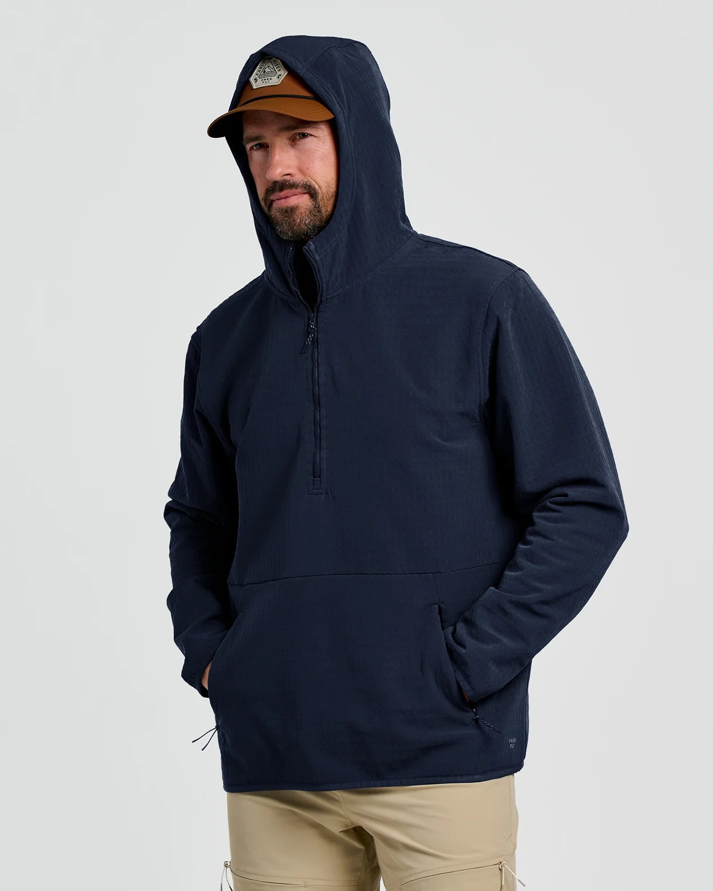 Men's Gridback Fleece Anorak Hoodie | Free Fly Free Fly