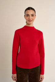 Fine Knit Shoulder Stud Sweater Molly Bracken