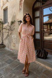Mythic Petals Shirt Dress Meet Me in Santorini