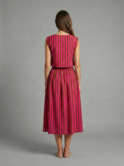 Ethnic Clash Poplin Top and Skirt Set Meet Me in Santorini