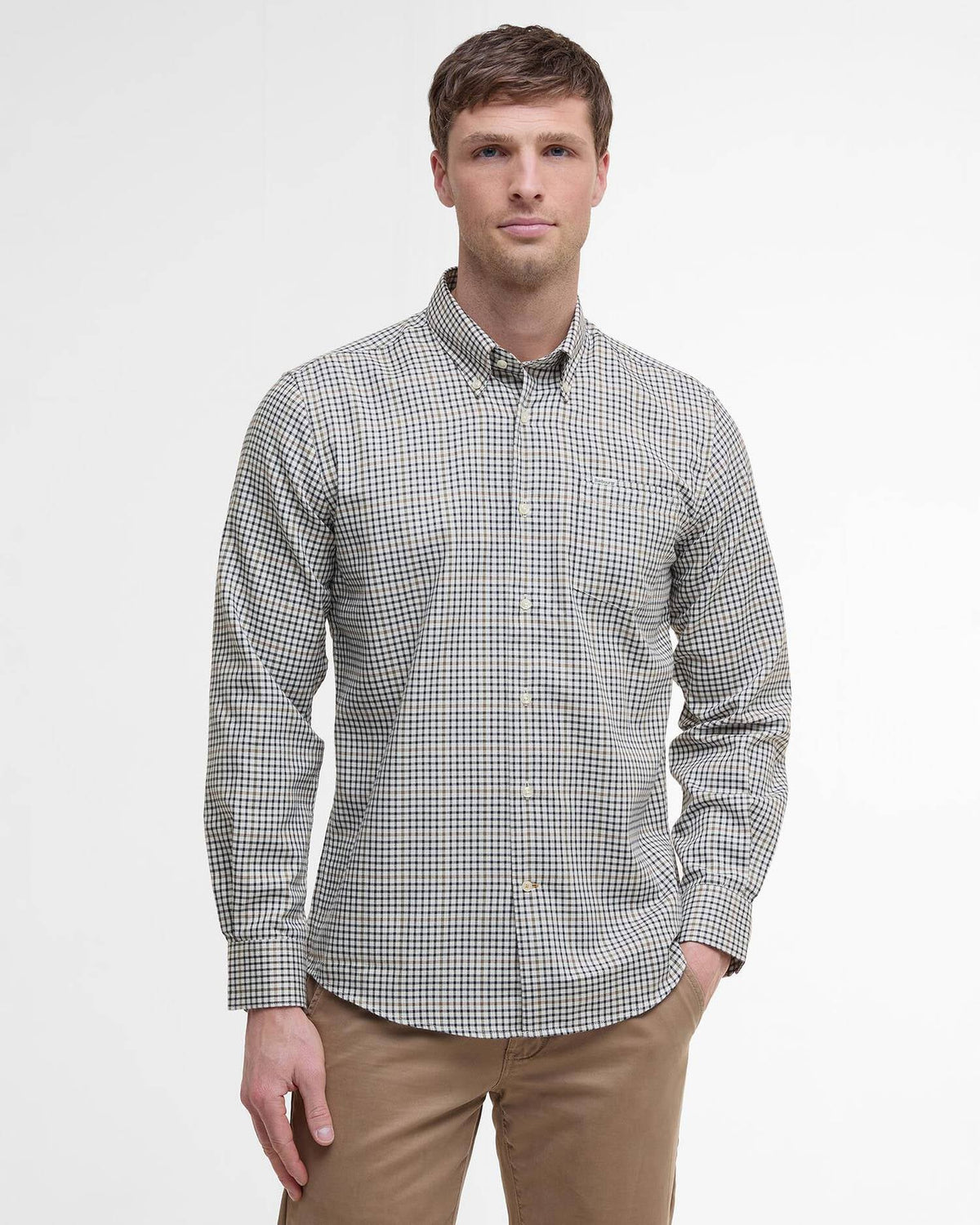 Men's Henderson Thermo Weave Long-Sleeved Shirt | Barbour Barbour