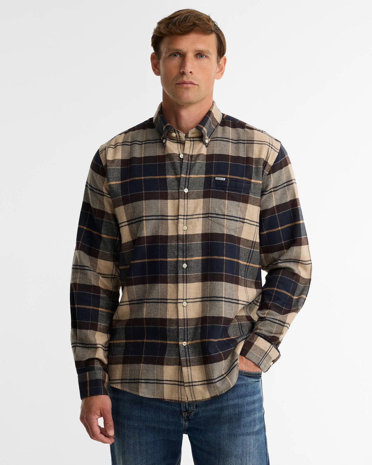 Men's Hogside Tartan Regular Long-Sleeved Shirt | Barbour Barbour