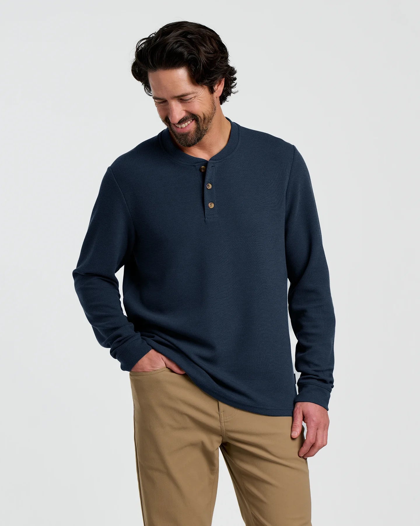 Waffle Long Sleeve Henley | Free Fly Free Fly