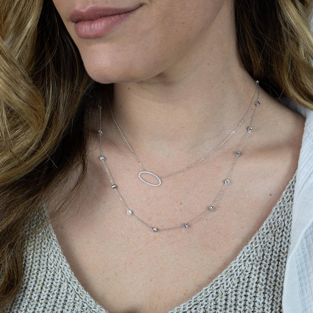 In the Loop Chain Necklace in Sterling Silver Ella Stein