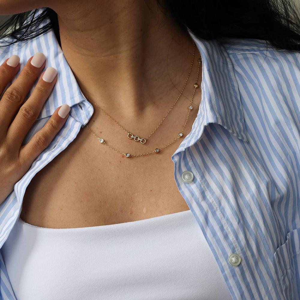 In the Loop Chain Necklace in Gold Ella Stein