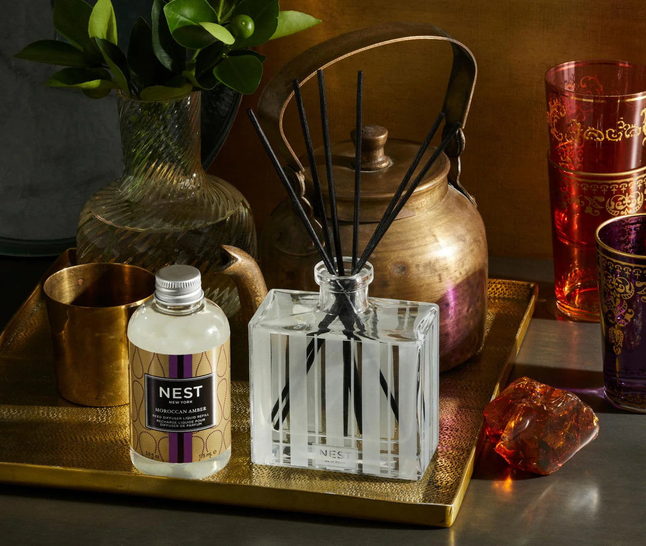 Nest Moroccan Amber Reed Diffuser Refill