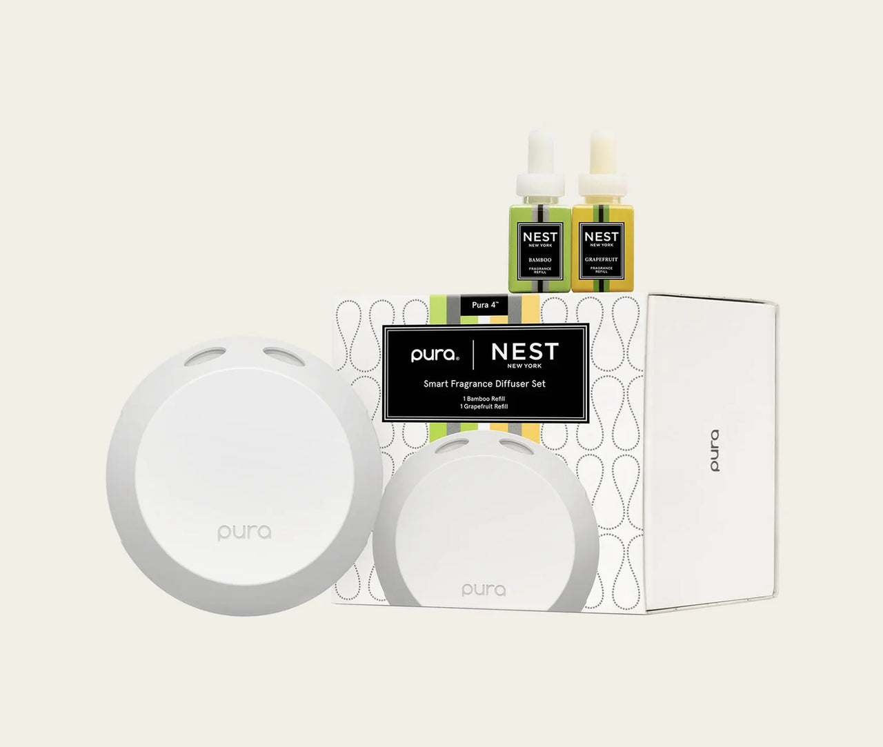 Nest x Pura 4™ Smart Fragrance Diffuser Set