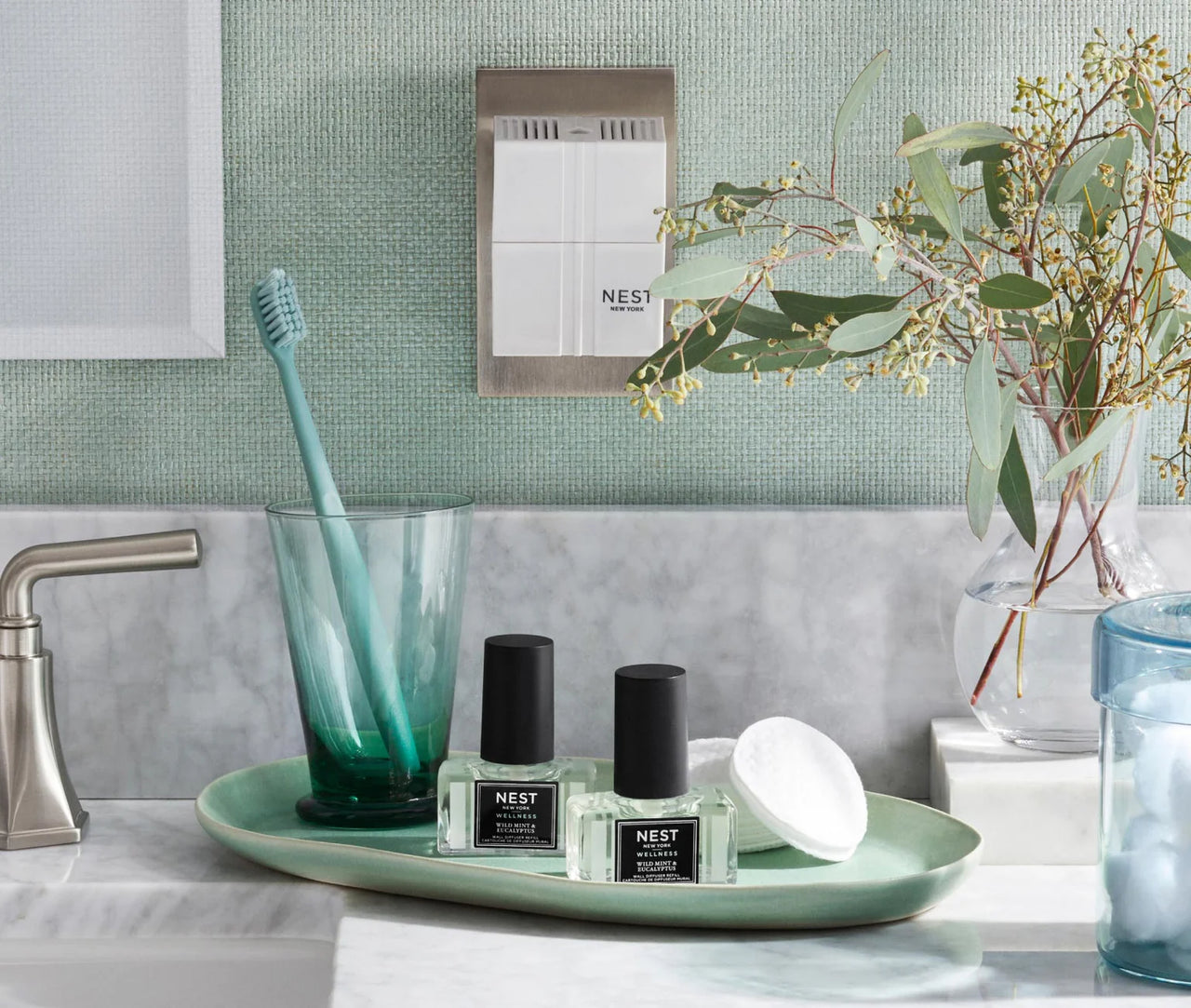 Nest Wild Mint & Eucalyptus Wall Diffuser Refill
