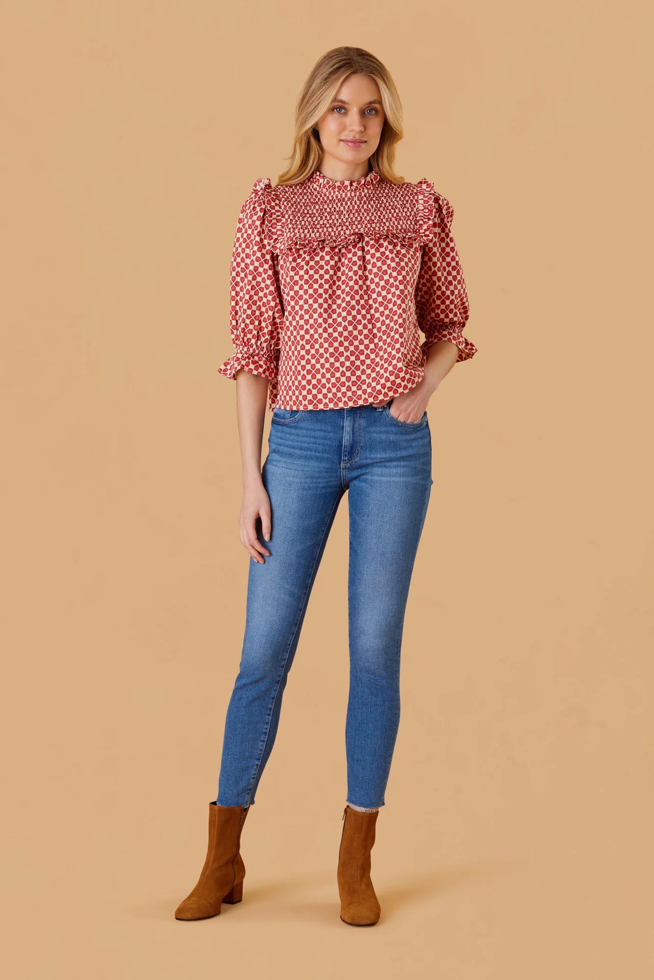 Rollins Top in Harvest Petal