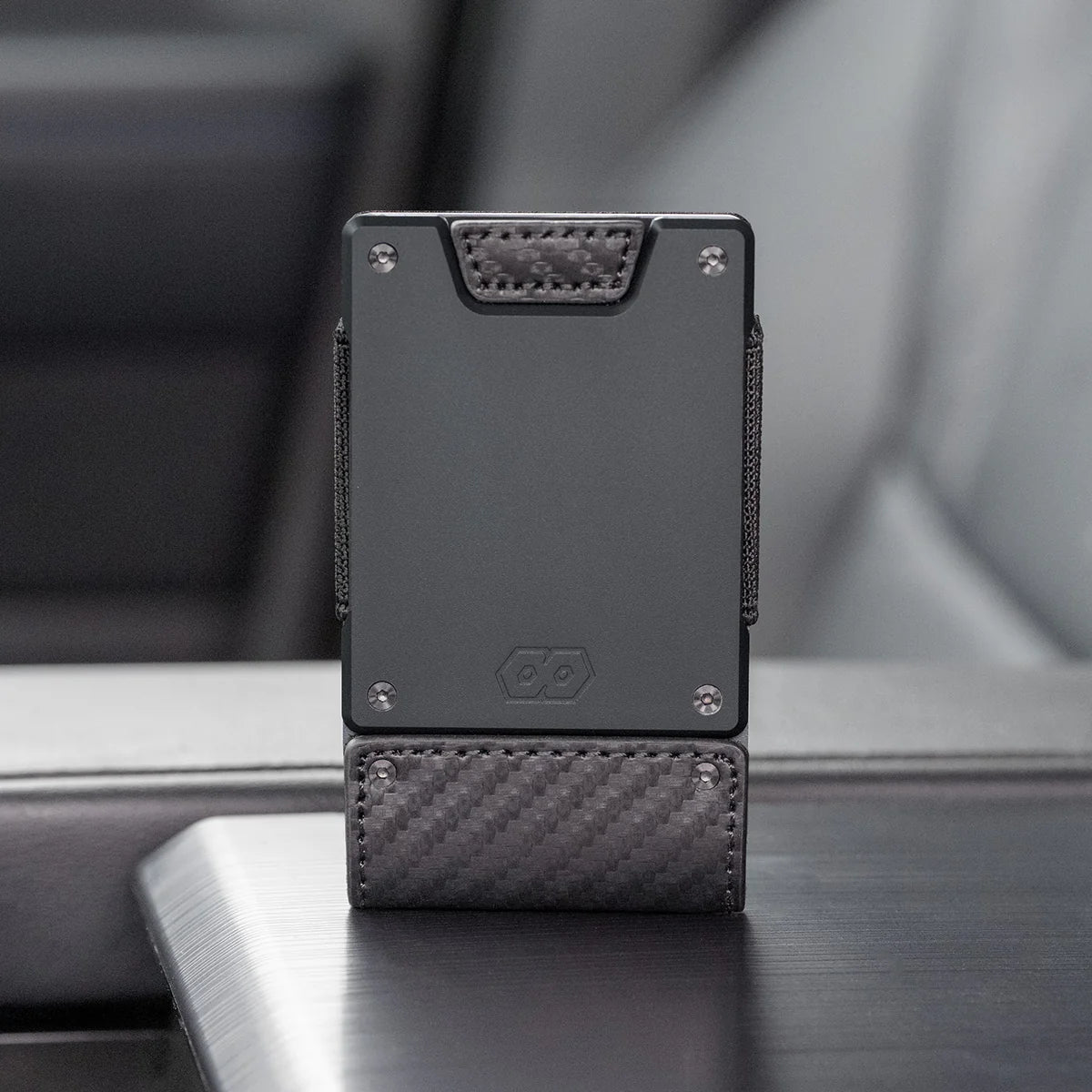 Oracle Wallet in Black Carbon Fiber & Dark Gunmetal Proof Wallets