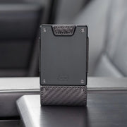 Oracle Wallet in Black Carbon Fiber & Dark Gunmetal Proof Wallets