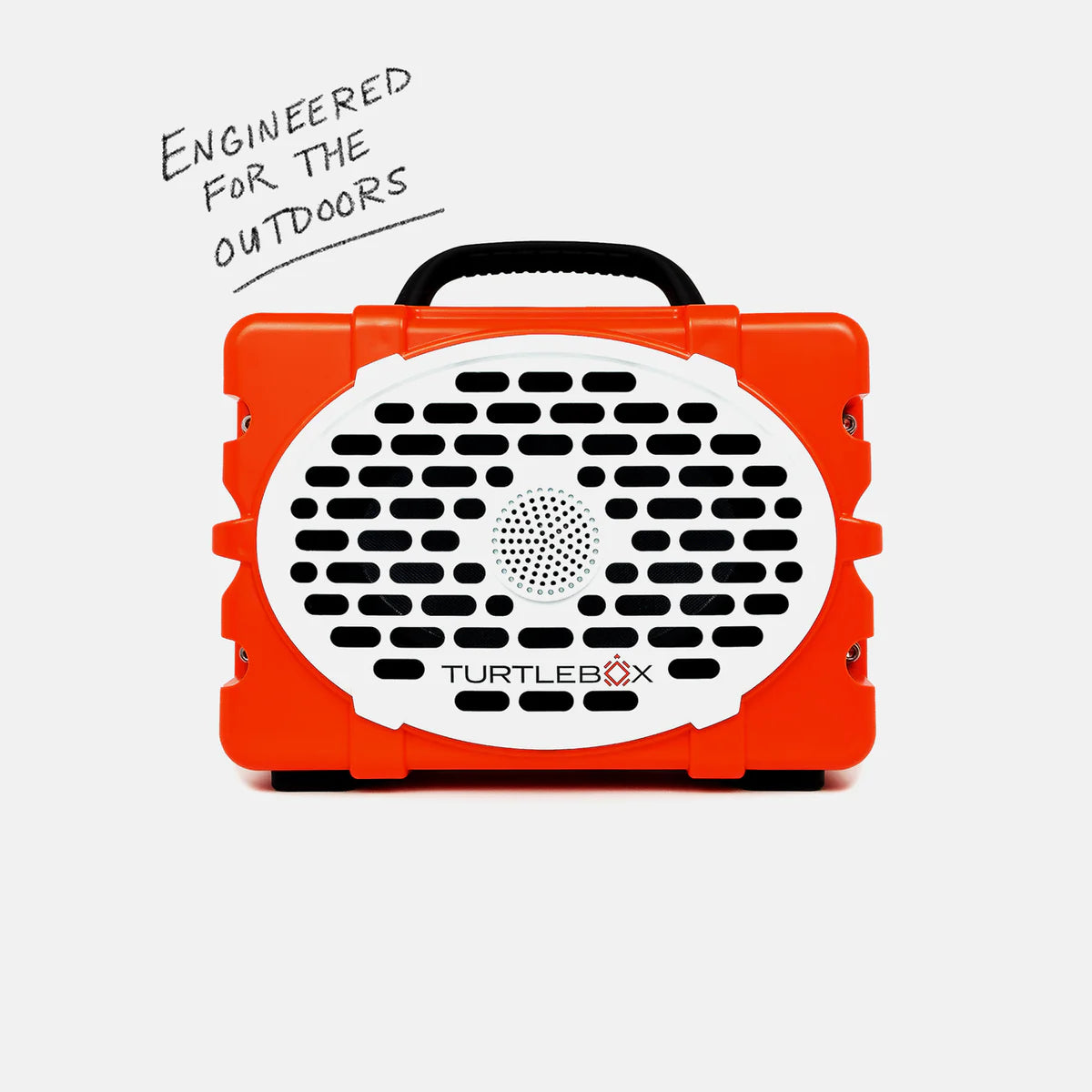 Turtlebox Gen 2 Speaker in Blaze Orange/White