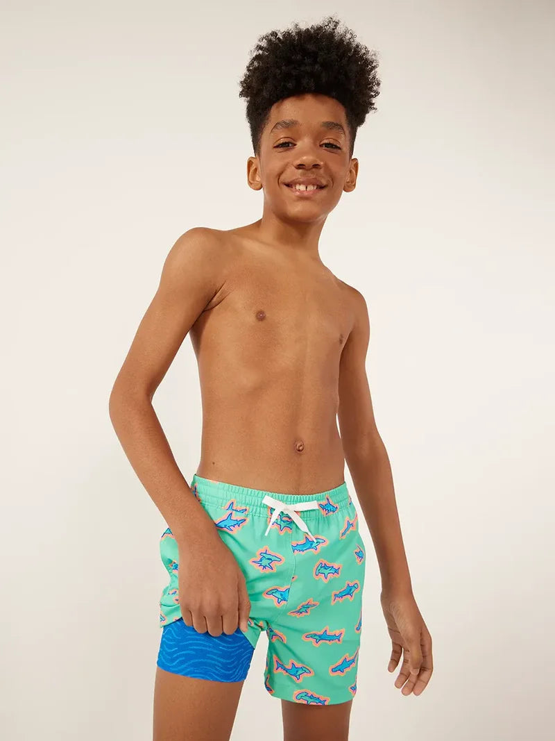 Boys The Apex Swimmers Swim Shorts | Chubbies