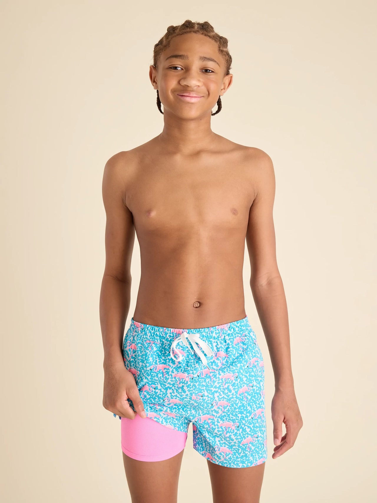 Boys The Domingos Are For Flamingos Swim Shorts | Chubbies
