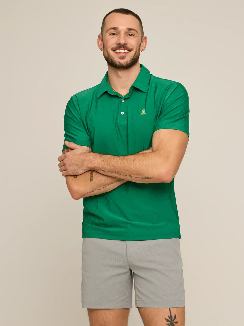 The Forest Floor Textured Performance Polo | Chubbies Chubbies