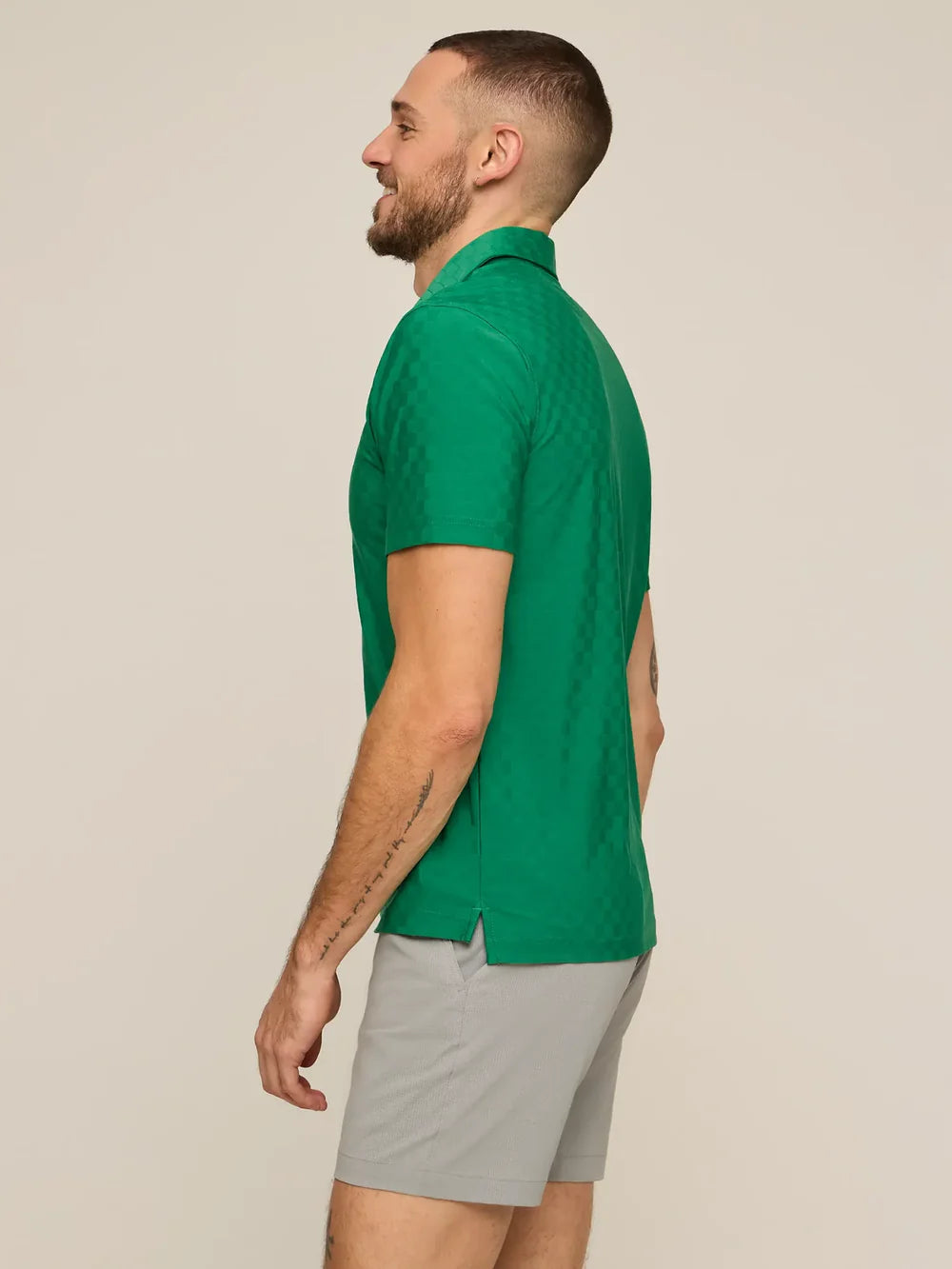 The Forest Floor Textured Performance Polo | Chubbies Chubbies