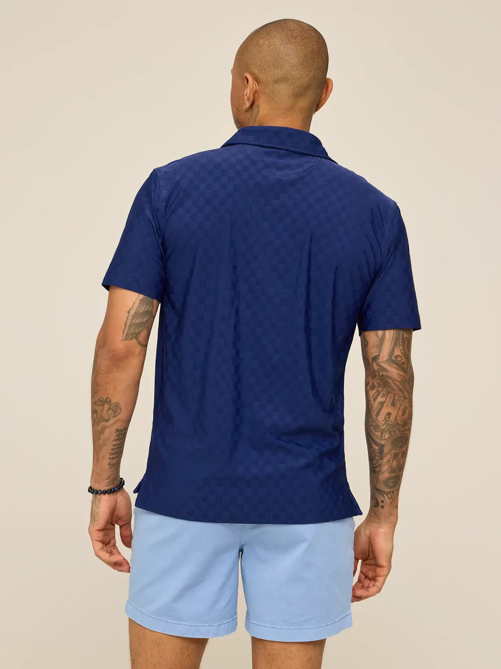 The Midnight Marine Textured Performance Polo | Chubbies Chubbies