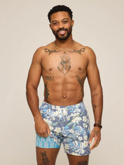 The Starry Night Stems 5.5" Lined Classic Swim Trunk | Chubbies Chubbies