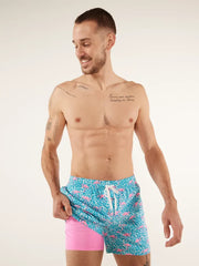 The Domingos Are For Flamingos 5.5" Lined Classic Swim Trunk | Chubbies Chubbies