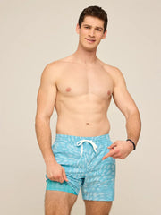The Turquoise Tides 5.5" Lined Classic Swim Trunk | Chubbies Chubbies