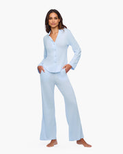 Pima Lusso Long Sleeve Top And Pajama Set Cosabella