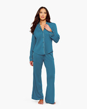 Pima Lusso Long Sleeve Top And Pajama Set Cosabella