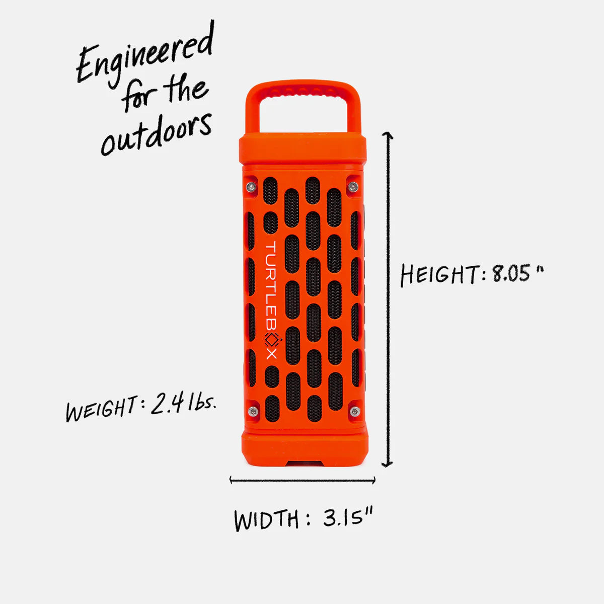 Turtlebox Ranger Speaker - Orange Turtlebox Audio